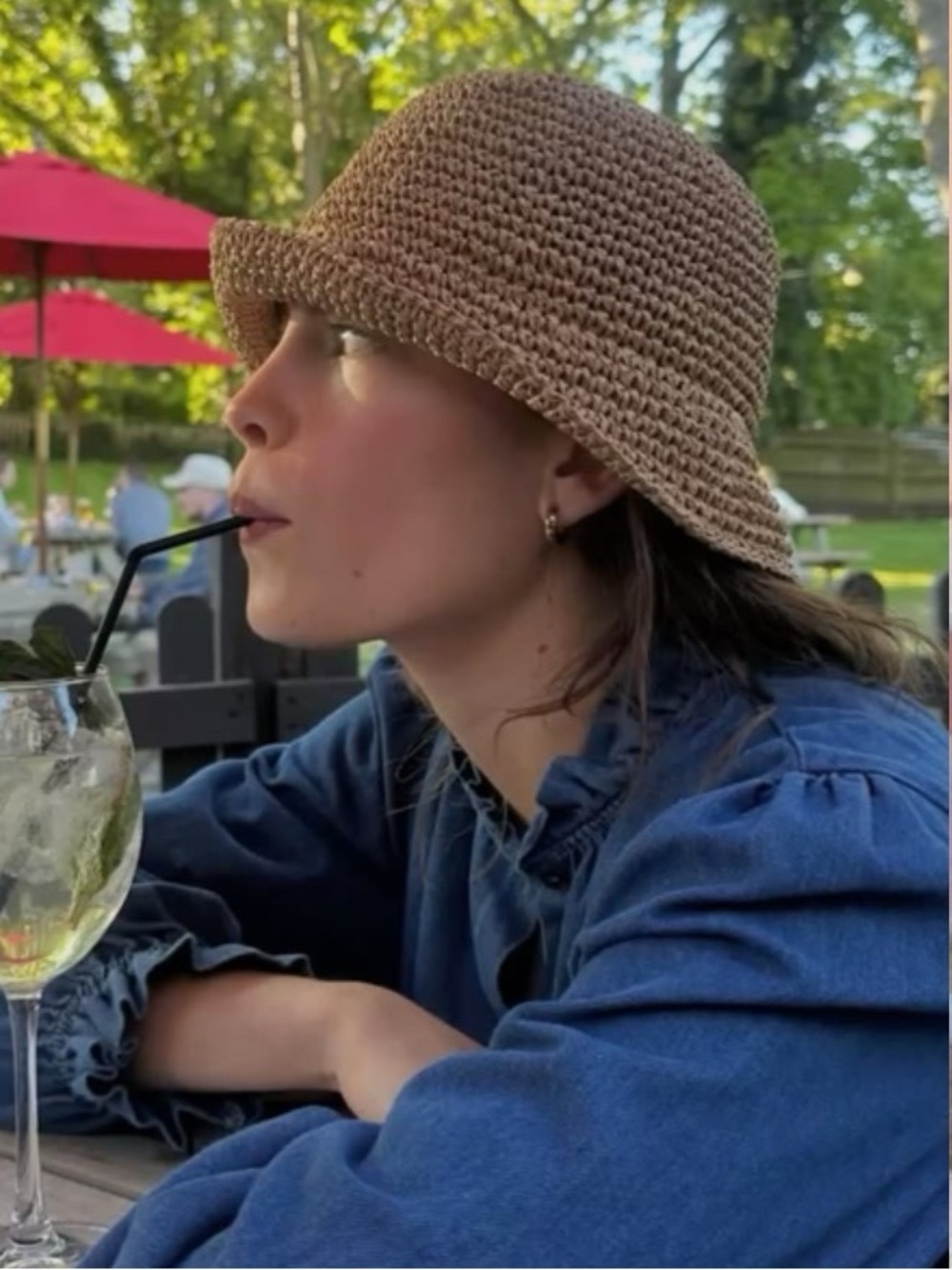 Vintage Crochet Bucket Hat